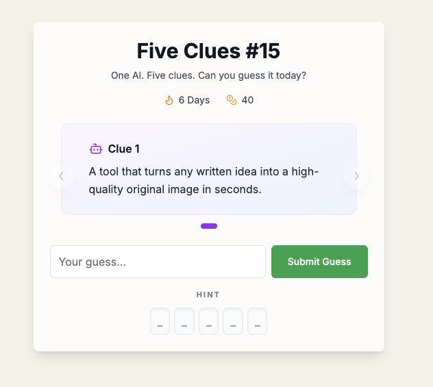 FiveClues