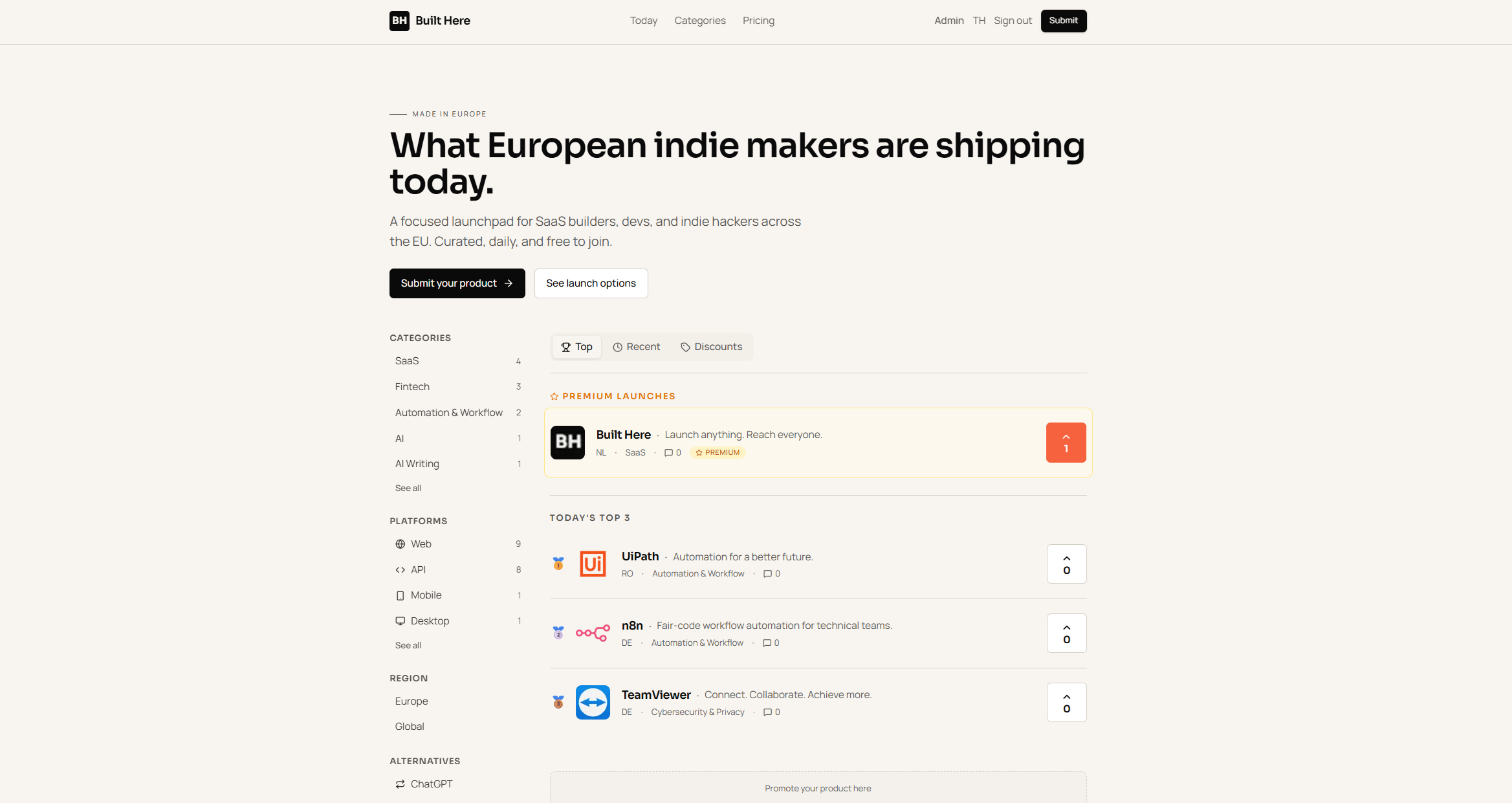 Built Here screenshot 1
