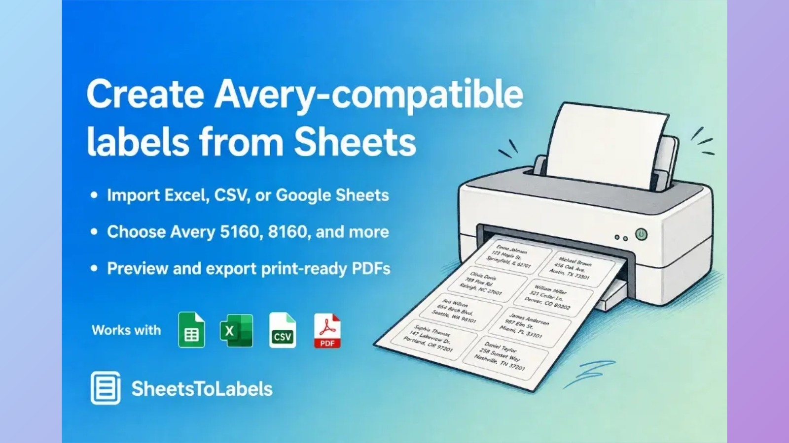 Sheets To Labels screenshot 1