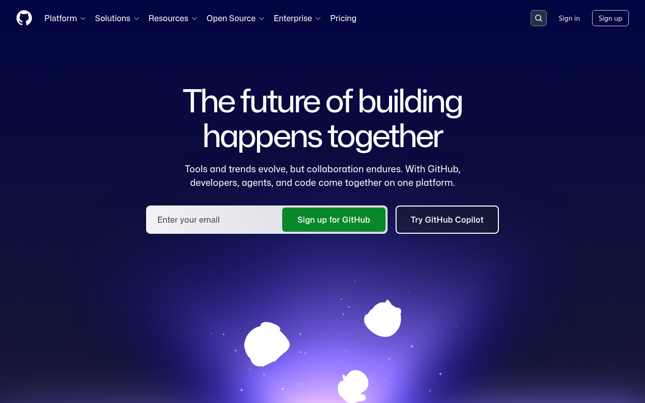 GitHub screenshot